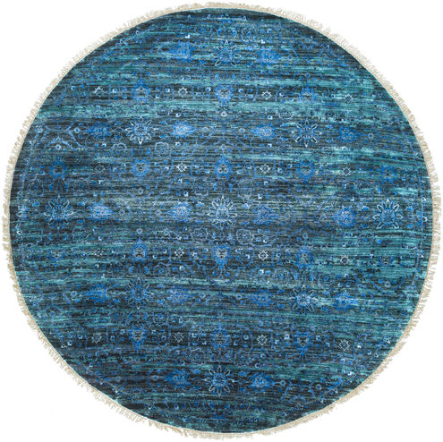 Empress 96 X 96 inch Teal Rug in 8 Ft Round, Round
