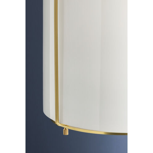 Eldridge 1 Light 14 inch Aged Brass Pendant Ceiling Light