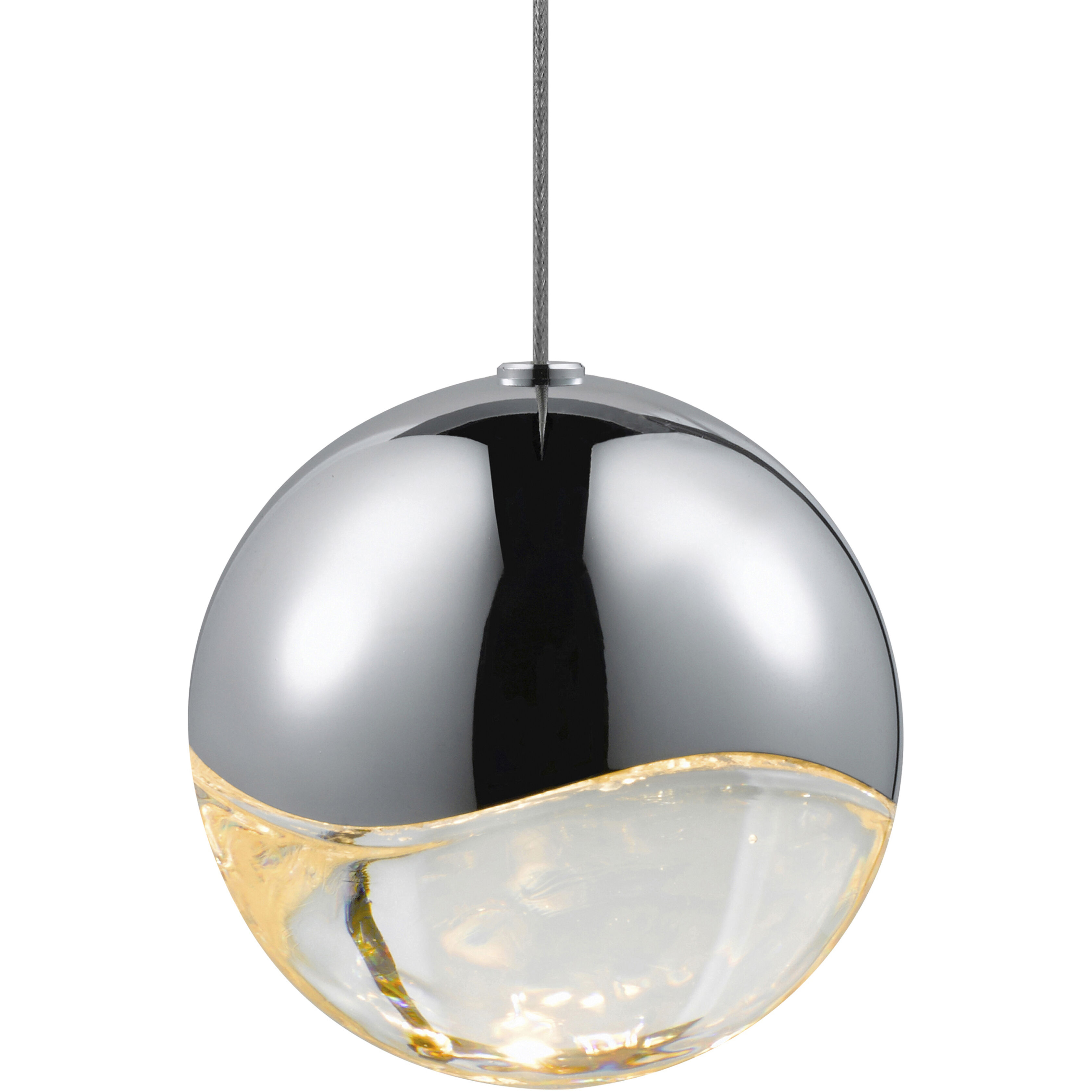 Grapes LED 3.75 inch Polished Chrome Pendant Ceiling Light in Large