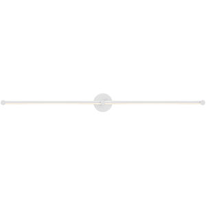 Purolinear 360 LED 49 inch Satin White ADA Wall Bar Light Wall Light