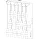 Cayden 17 Light 42 inch Modern Gold Linear Chandelier Ceiling Light