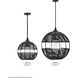 Open Air Maddox LED 24 inch Black Outdoor Pendant