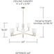 Ingrid 9 Light 40 inch Matte Brass Chandelier Ceiling Light