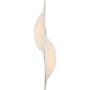 Kelly Wearstler Avant 2 Light 6.25 inch Polished Nickel Curved Sconce Wall Light, Large