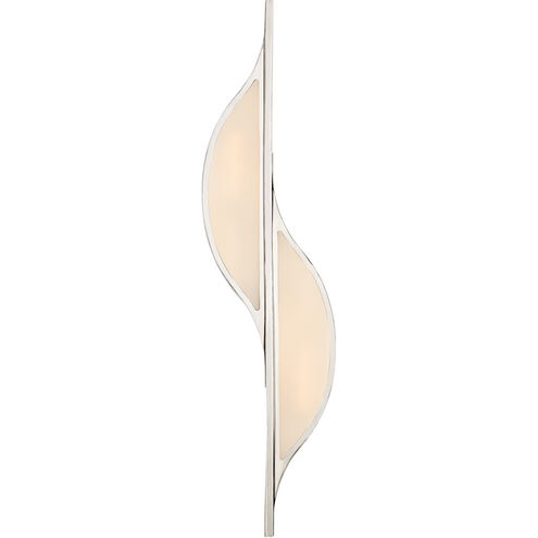 Kelly Wearstler Avant 2 Light 6.25 inch Polished Nickel Curved Sconce Wall Light, Large