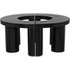 Pluto 40 X 40 inch Hand Rubbed Black Coffee Table