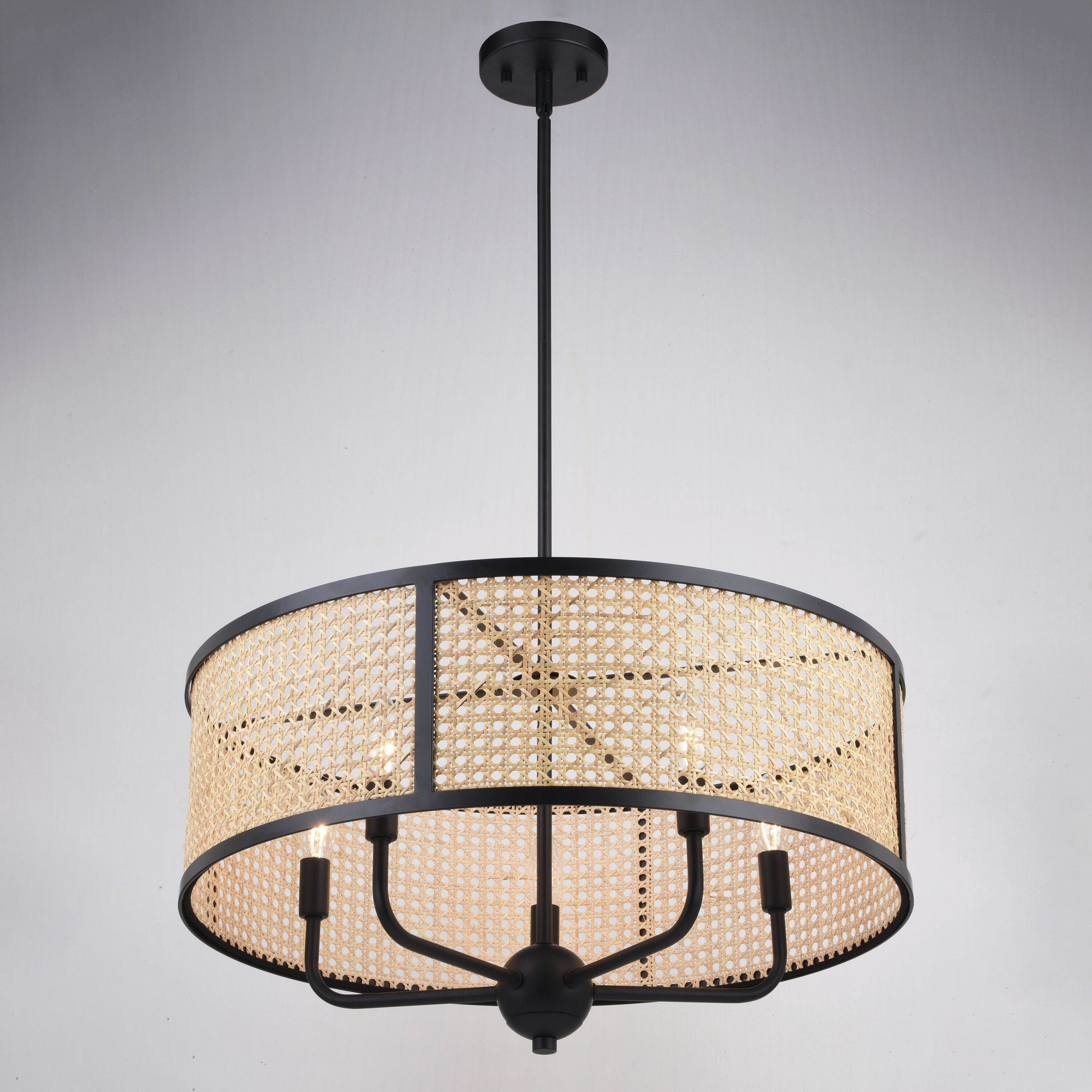 Berens LED 24 inch Matte Black Pendant Ceiling Light