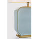 Thomas O'Brien Monique 19.75 inch 15 watt Silk Blue Table Lamp Portable Light