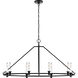 C&M by Chapman & Myers Keystone 8 Light 24.63 inch Aged Iron Chandelier Ceiling Light