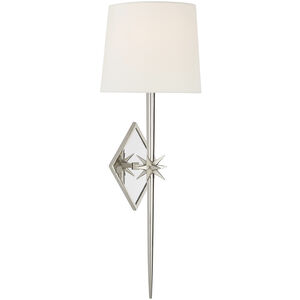 Ian K. Fowler Etoile 2 Light 9.5 inch Polished Nickel Tail Sconce Wall Light in Linen, Large