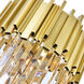 Deco 7 Light 24 inch Medallion Gold Down Chandelier Ceiling Light