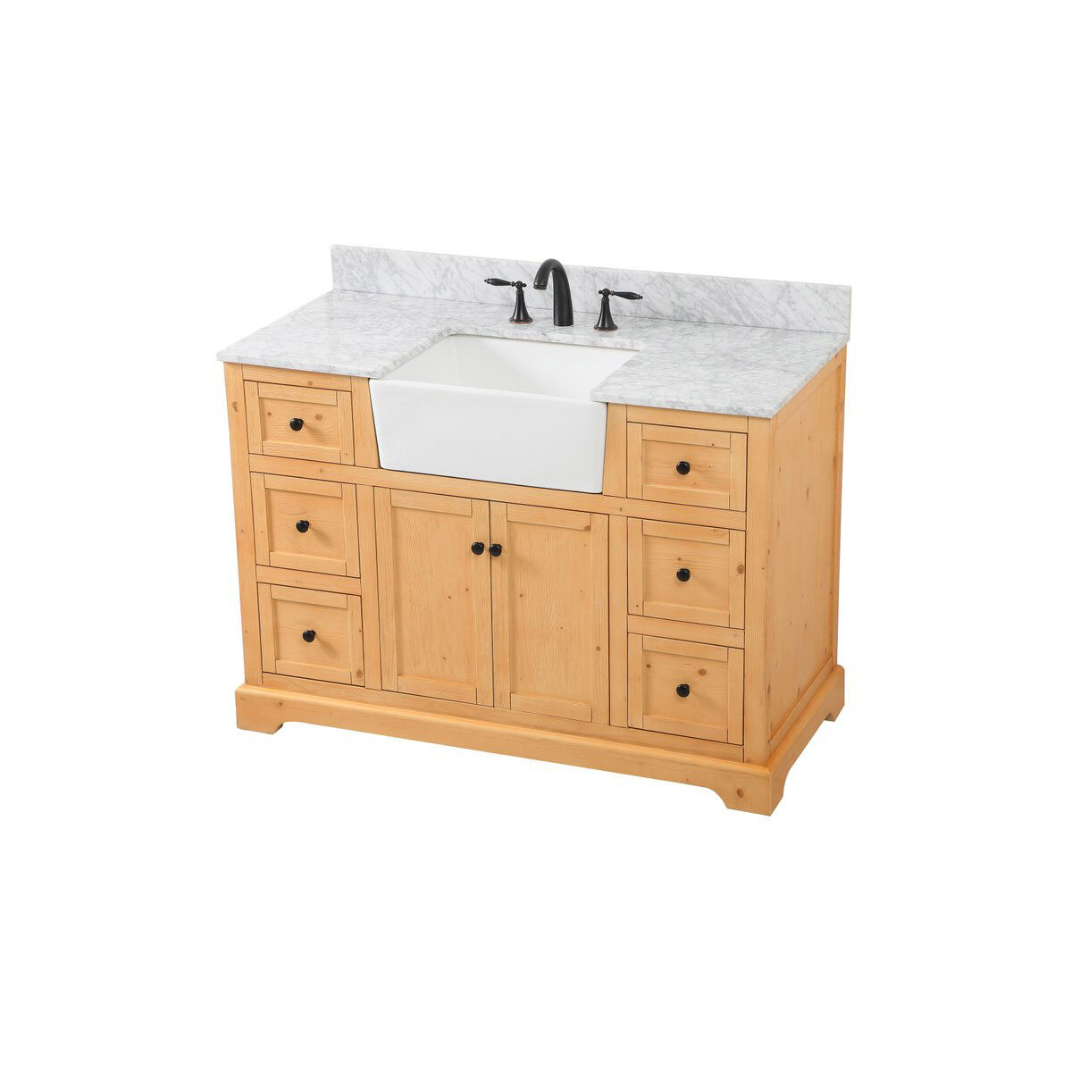 Franklin 48 X 22 X 35 inch Natural Wood Bathroom Vanity Cabinet