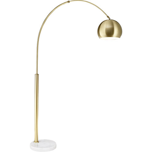 Basque 79 inch 150 watt Gold Arc Floor Lamp Portable Light