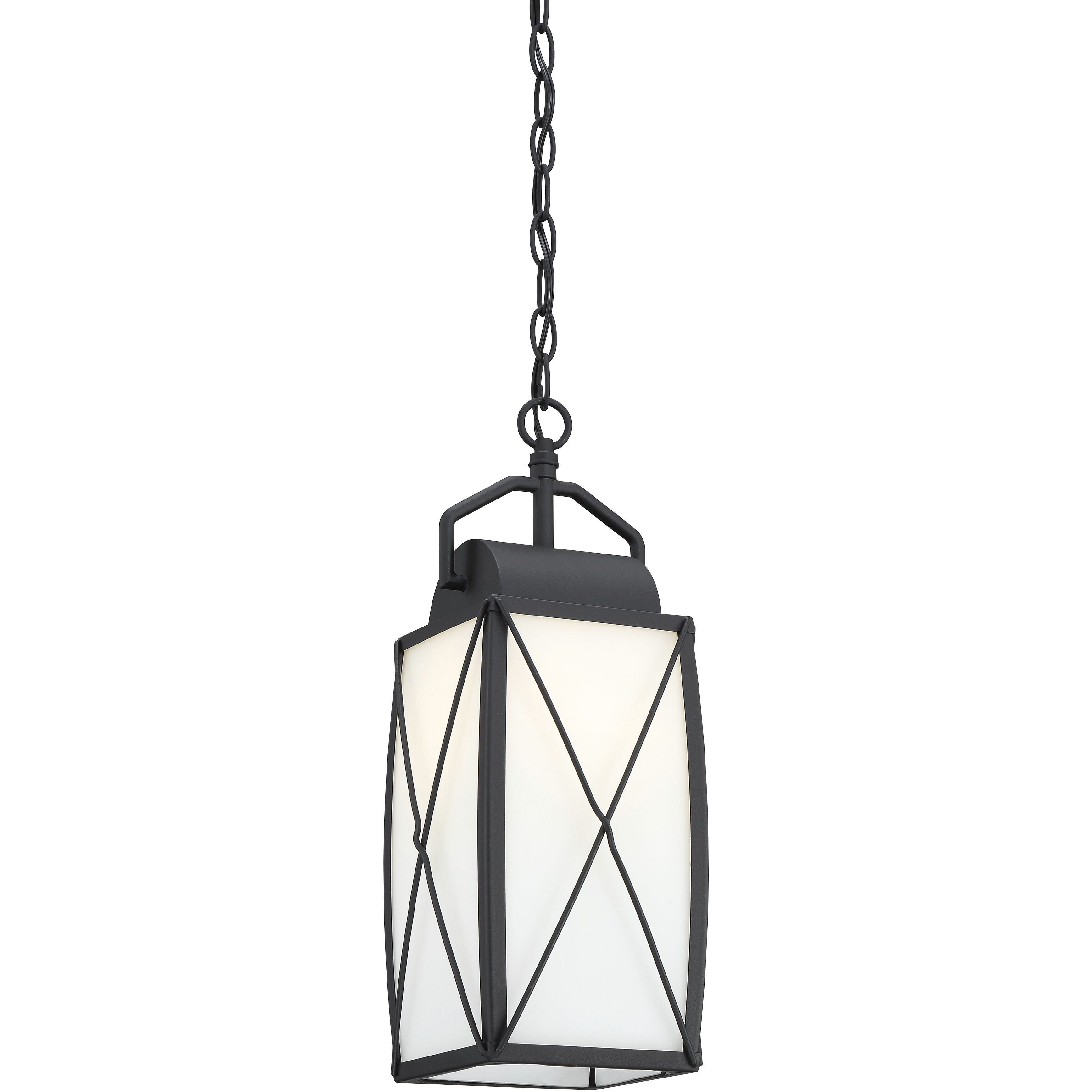 Fairlington 1 Light 7.5 inch Black Outdoor Hanging Lantern