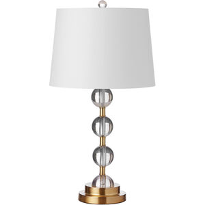 Transitional 26 inch 100.00 watt Aged Brass Decorative Table Lamp Portable Light