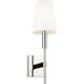 TOB by Thomas O'Brien Beckham Classic 1 Light 5 inch Polished Nickel Wall Sconce Wall Light