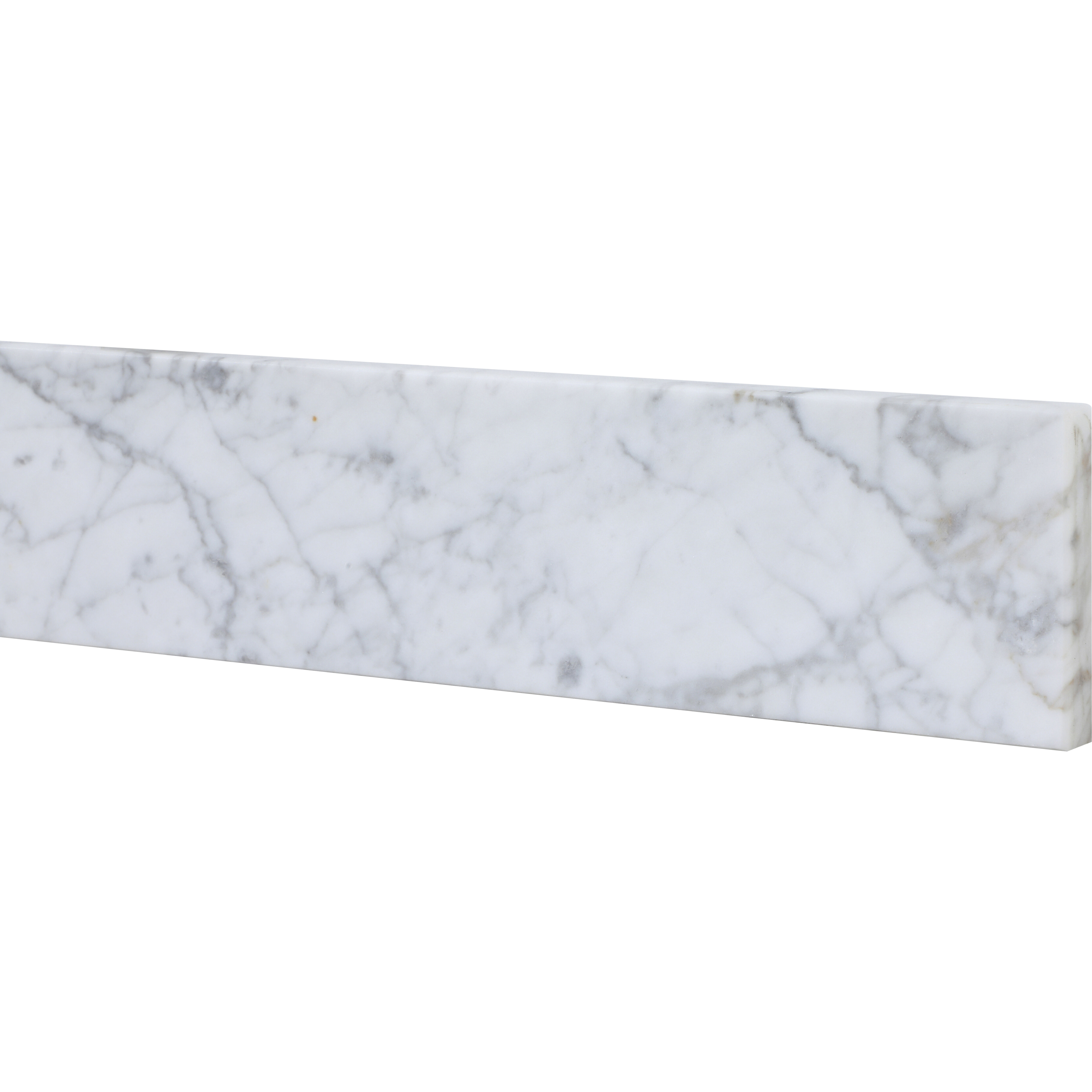 Backsplash 36 X 1 X 4 inch Carrara White Bathroom Vanity Backsplash