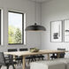 Amador 3 Light 24 inch Shiny Black with Polished Chrome Accents Pendant Ceiling Light, Large