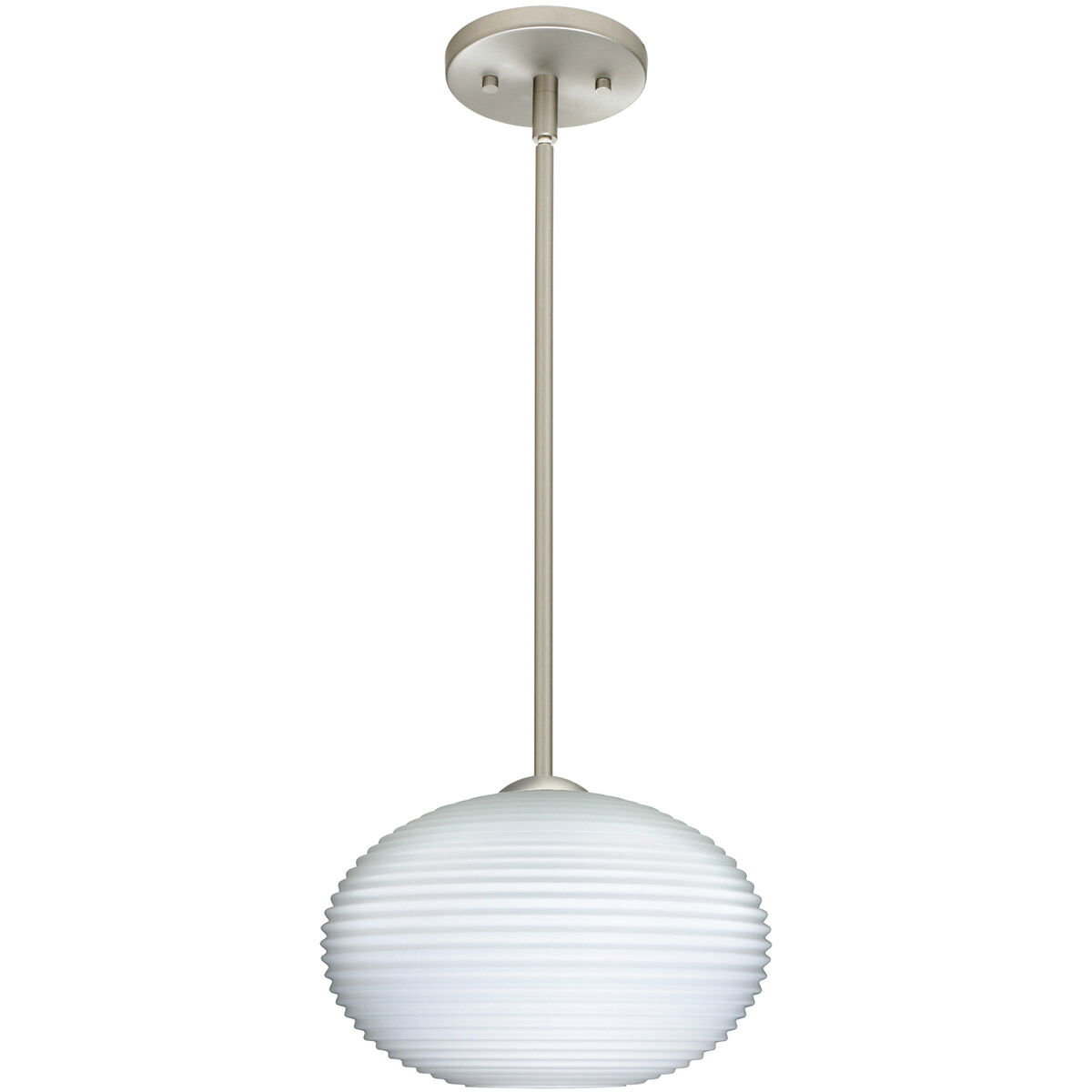 Pape 12 LED Satin Nickel Stem Pendant Ceiling Light
