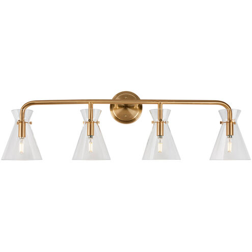 Beaker 4 Light 35.50 inch Bathroom Vanity Light