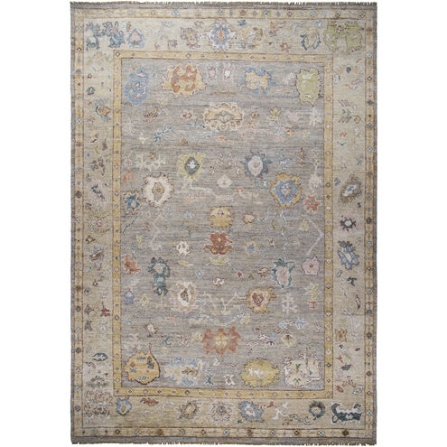 Chennai 36 X 24 inch Ash / Light Silver / Natural Handmade Rug in 2 x 3
