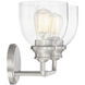 Vale 2 Light 14.75 inch Satin Nickel Bathroom Vanity Light Wall Light, Essentials