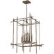 Tura 8 Light 28 inch Bronze Chandelier Ceiling Light, Large
