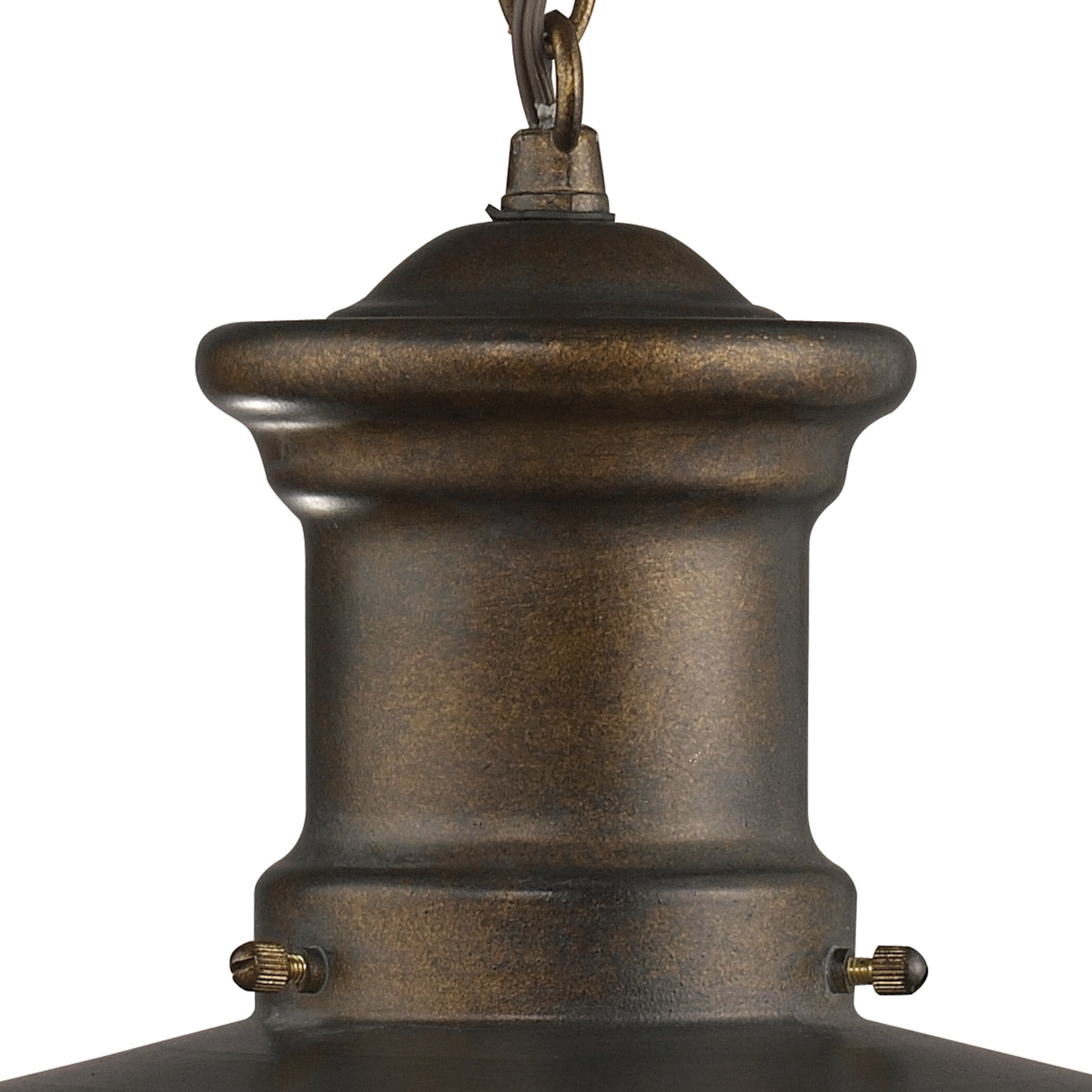 Maritime 1 Light 9 inch Hazelnut Bronze Outdoor Pendant