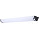Glamour LED 11.26 inch Black Linear Flush Mount Ceiling Light