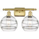 Ballston Rochester 2 Light 18 inch Satin Gold Bath Vanity Light Wall Light