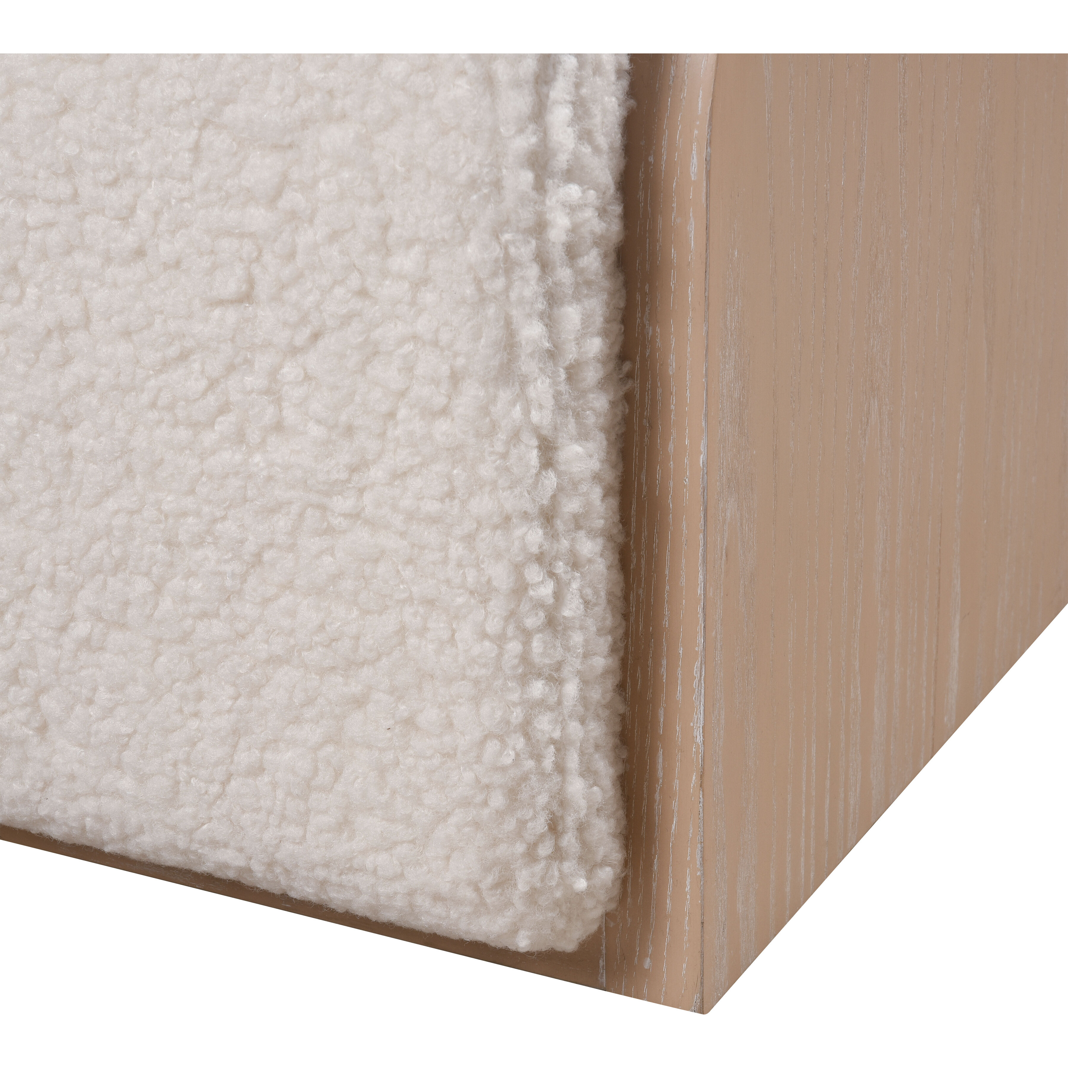 Marko 18.5 inch Light Oak with White Accent Stool