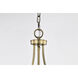 Amado 3 Light 14 inch Vintage Brass Pendant Ceiling Light