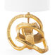 Knot 17.5 inch 100.00 watt Gold Mini Lamp Portable Light