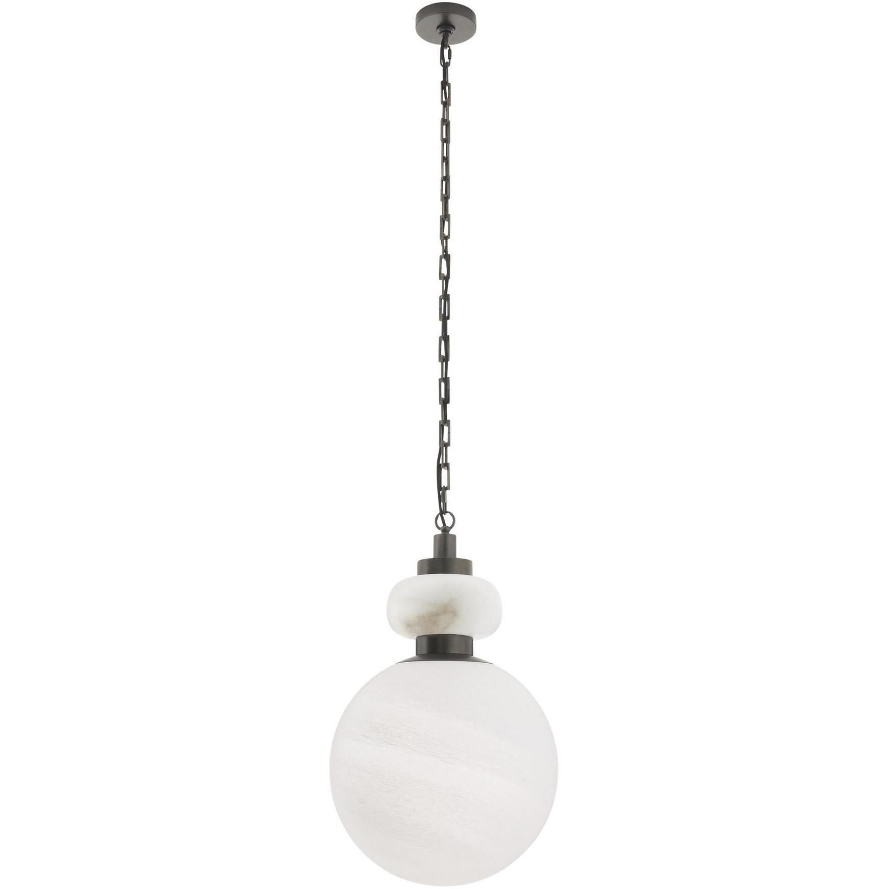 Rosemont 1 Light 16 inch White with English Bronze Pendant Ceiling Light, Large
