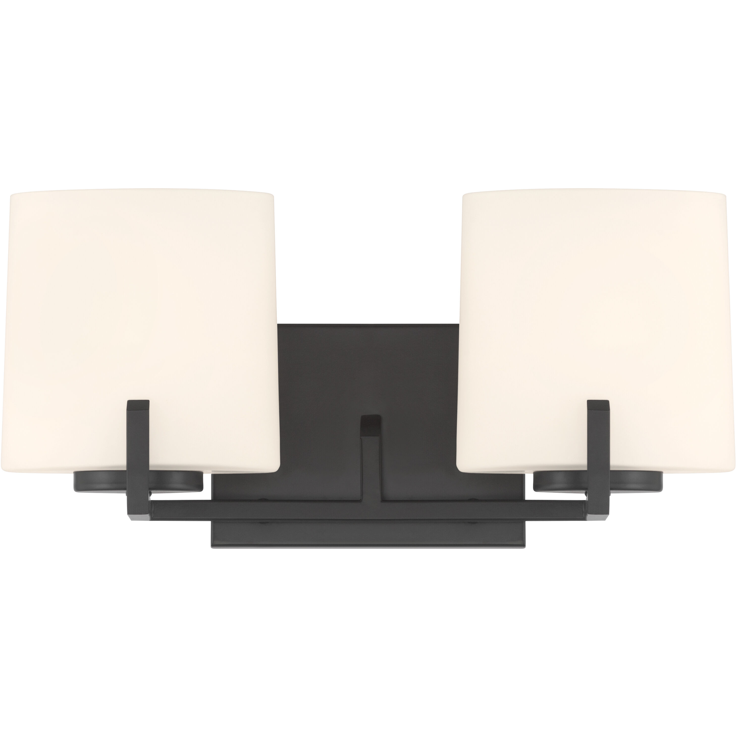 Mirelle 2 Light 16 inch Dark Matte Black Vanity Wall Light