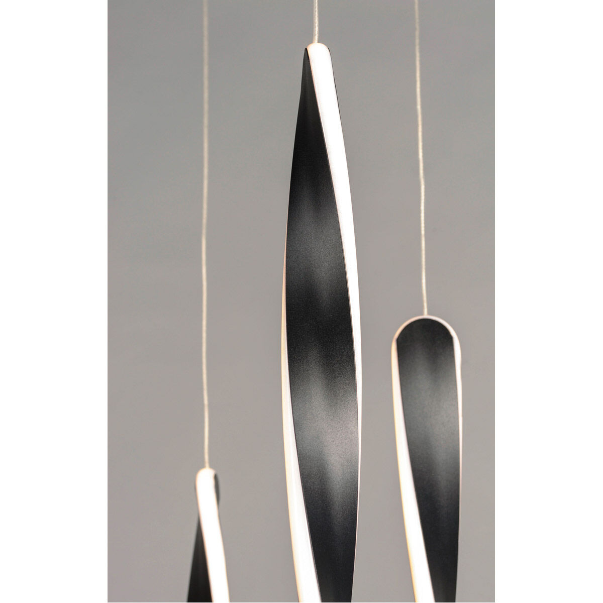 Pirouette LED 24 inch Black Multi-Light Pendant Ceiling Light