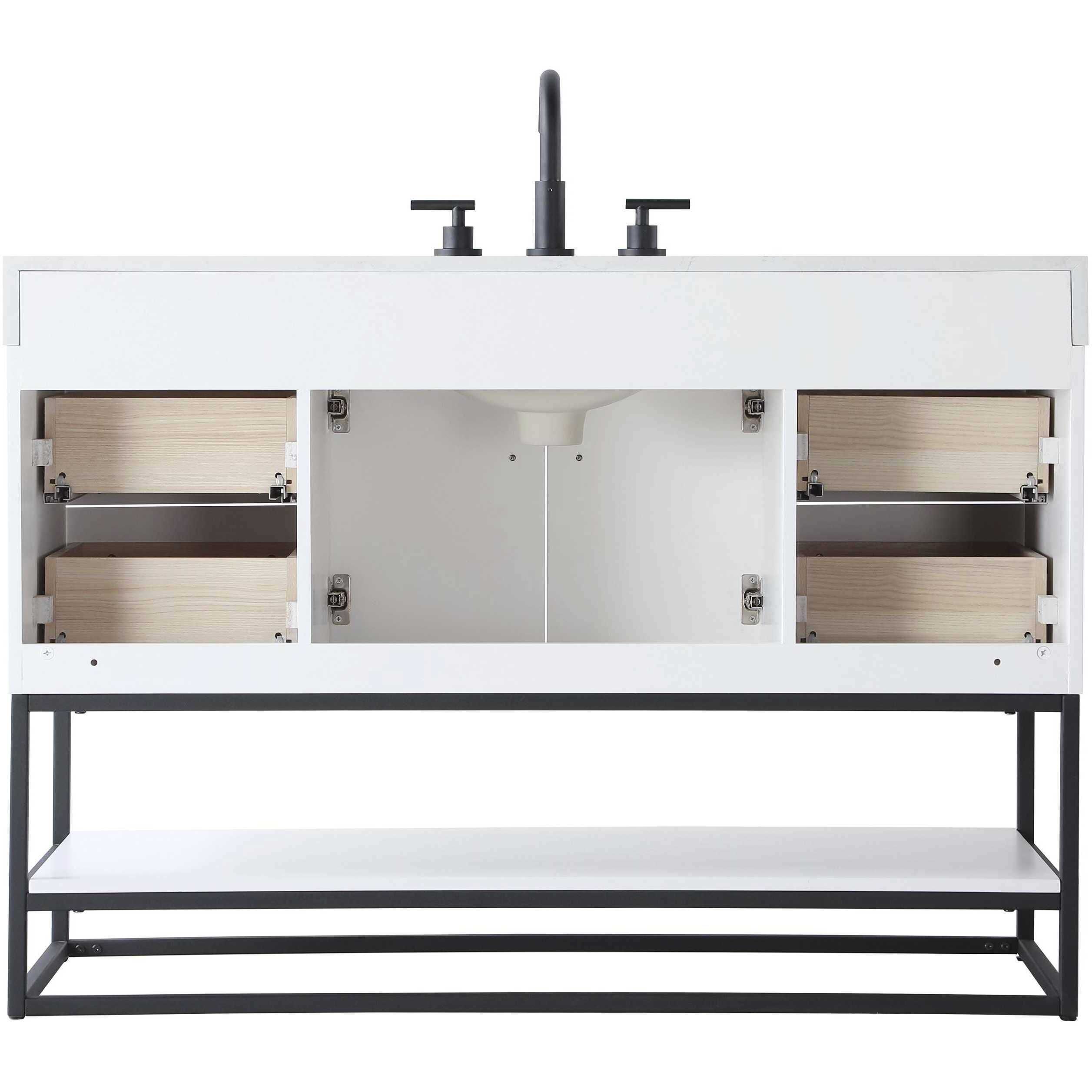 Caroline 48 X 34 inch White Bathroom Vanity Cabinet