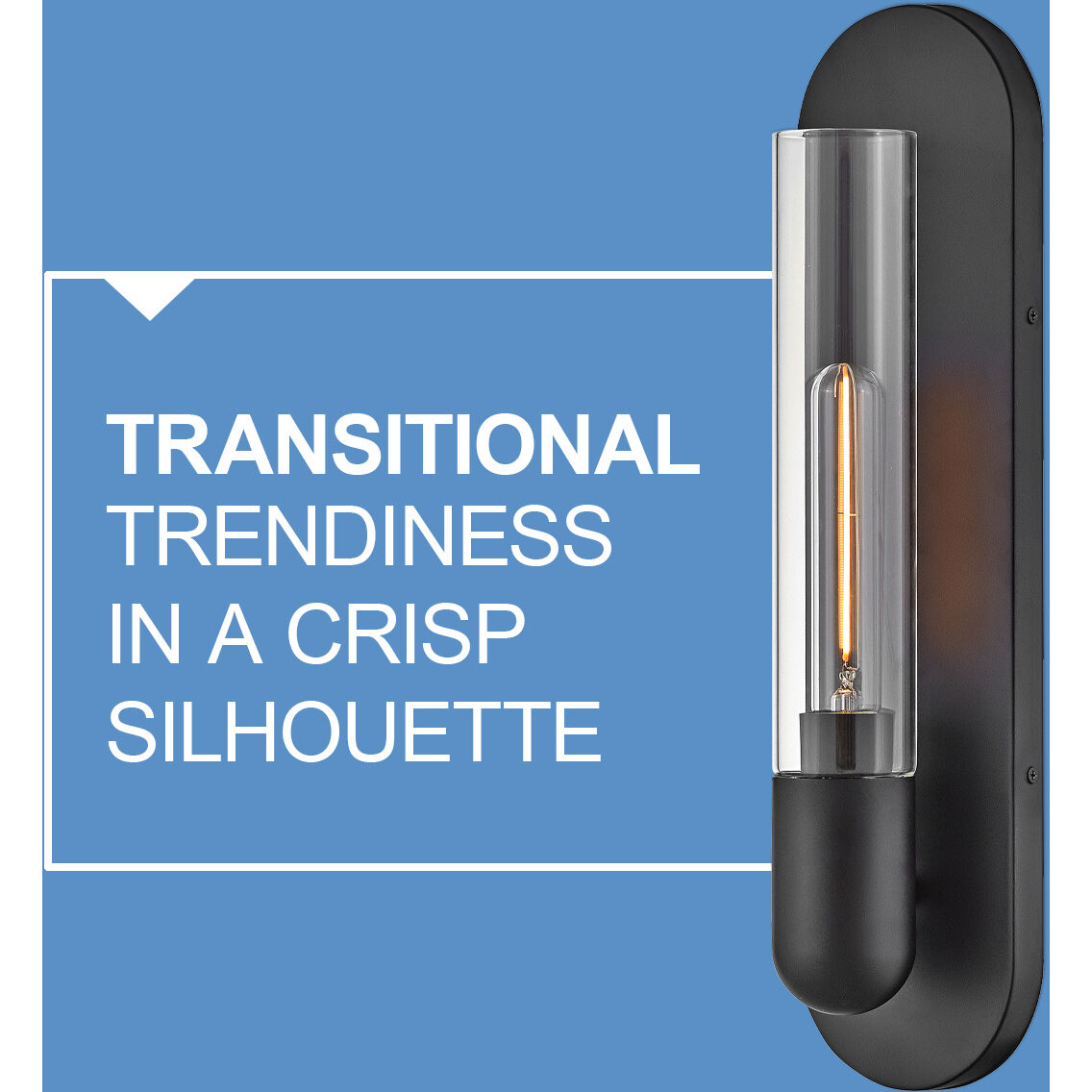 Tully 1 Light 4.5 inch Black ADA Sconce Wall Light