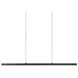 Vega Linear Pendant Ceiling Light in Black