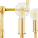 Lowcountry 5 Light Raw Brass Wall Sconce Wall Light