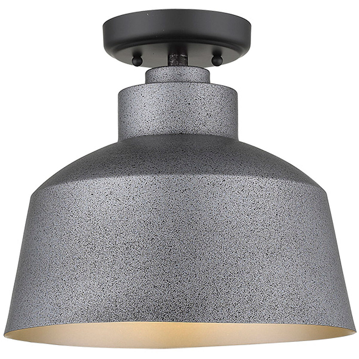 Barnes 1 Light 12 inch Gray Exterior Convertible Pendant