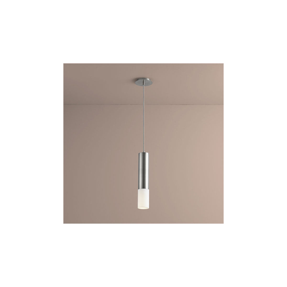 Opus 1 Light 4 inch Satin Nickel Pendant Ceiling Light