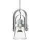 Erlenmeyer 1 Light 8.1 inch Vintage Platinum Mini Pendant Ceiling Light, Large