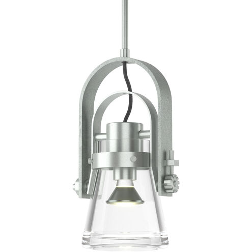 Erlenmeyer 1 Light 8.1 inch Vintage Platinum Mini Pendant Ceiling Light, Large