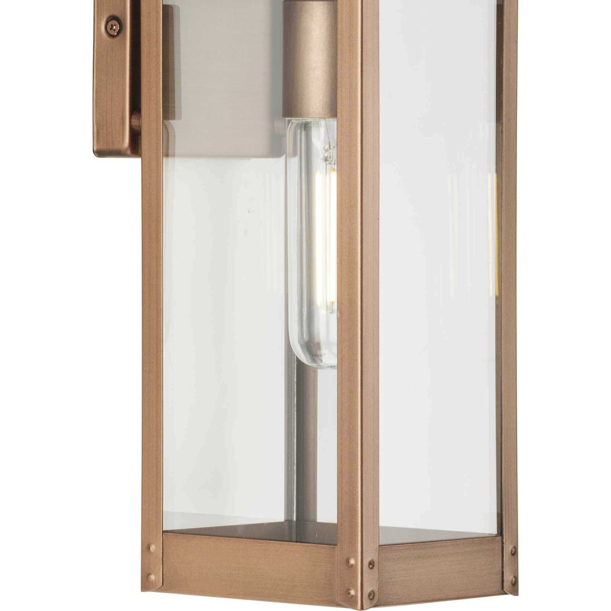 Union Square 1 Light 15.87 inch Antique Copper Wall Lantern, Design Series