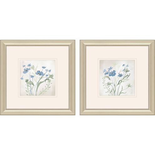 Florals Collection Champagne Gold Framed Art