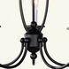 Home Basics 5 Light 23 inch Bronze Chandelier Ceiling Light