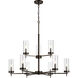 Sean Lavin Zire 9 Light 32 inch Brushed Oil Rubbed Bronze Chandelier Ceiling Light