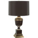 Annika 24 inch 60 watt Chocolate Accent Lamp Portable Light in Chocolate With Matte Gold