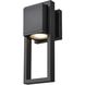 Kitsilano 1 Light 12 inch Black Outdoor Sconce